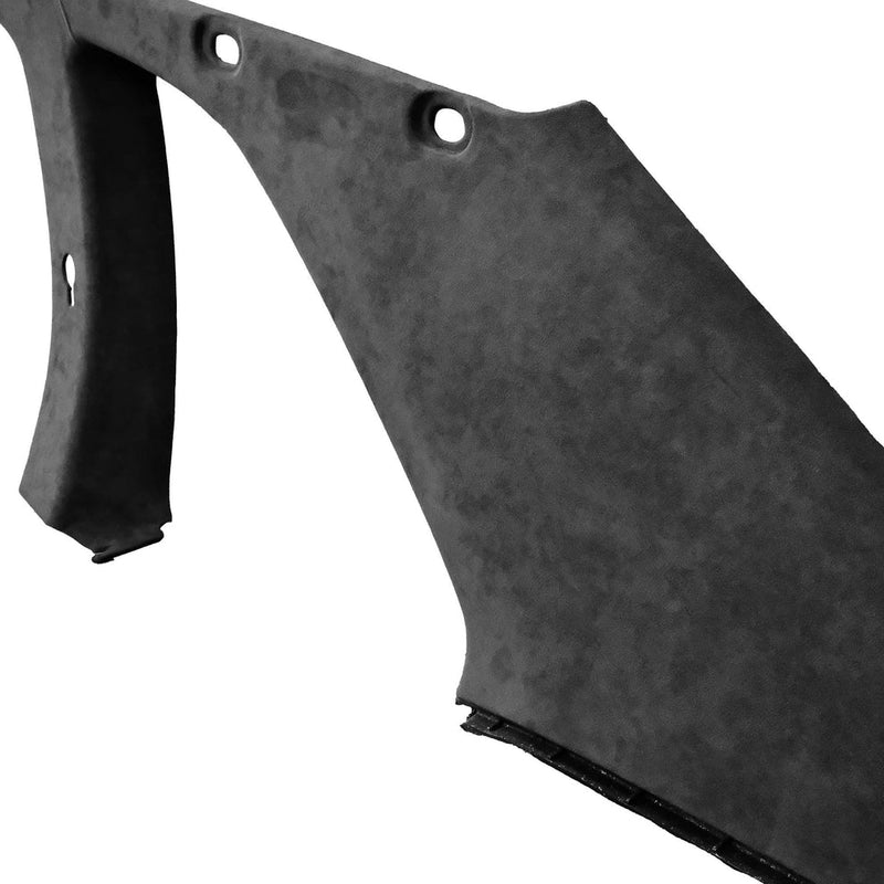 ギャラリービューアに画像をロードする, Black Alcantara interior pillar set for Nissan Skyline R34 GTR. Textured finish with mounting holes visible.