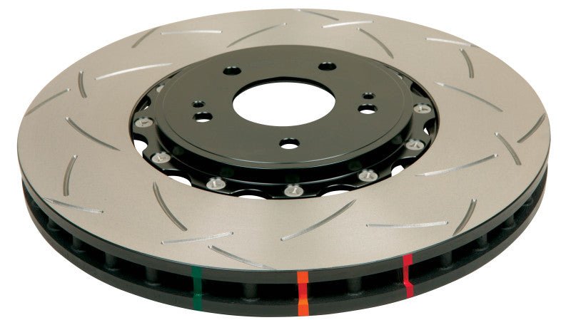 Load image into Gallery viewer, DBA Nissan Skyline (Various) Front Slotted 5000 Series 2 Piece Rotor Assembled w/ Black Hat 5928BLKS