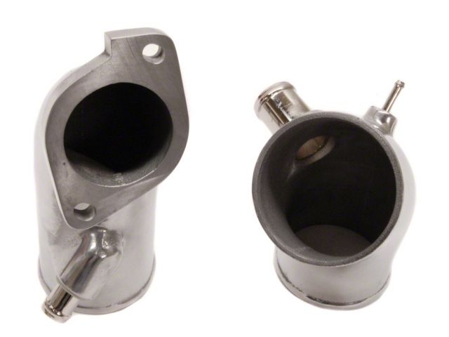 Load image into Gallery viewer, HKS intake pipe component for Nissan S14 S15 SR20DET, silver polished aluminum finish with two metal fittings.