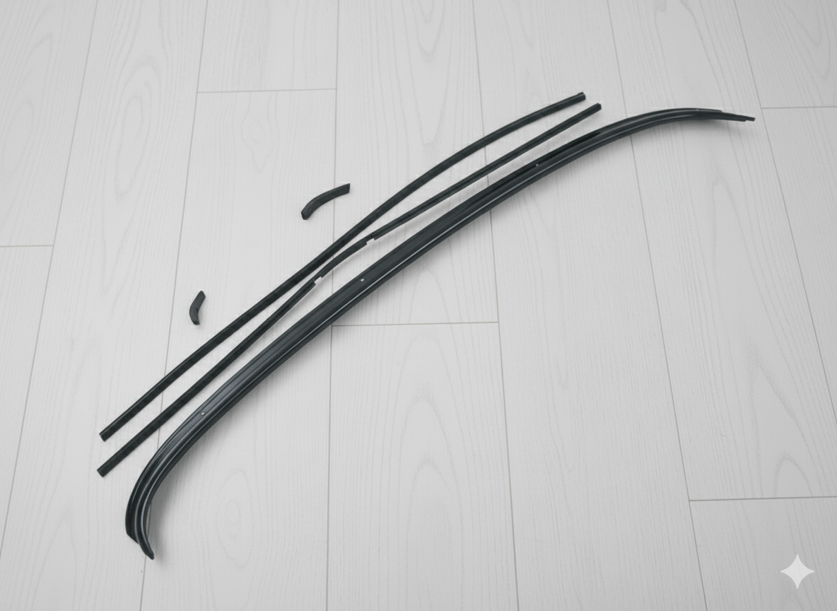 Nissan R32 Skyline Coupe Rear Windshield Molding Complete Set