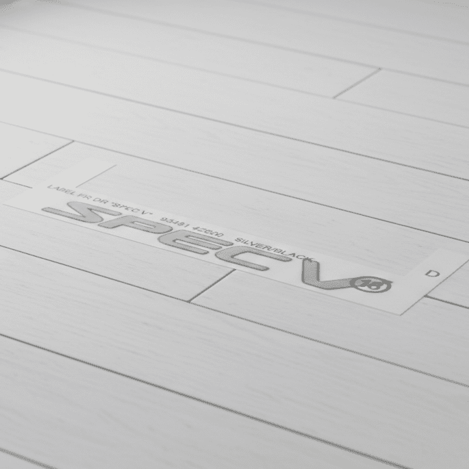 Nissan Sentra Spec-V Decal (B15) - 93491-4Z600