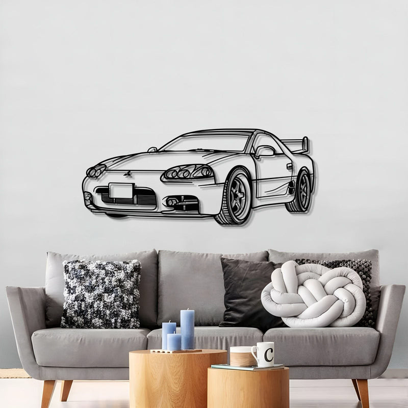 Load image into Gallery viewer, 1999 3000GT Perspective Metal Car Wall Art - MT0455