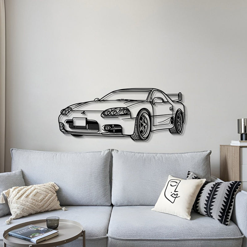 Load image into Gallery viewer, 1999 3000GT Perspective Metal Car Wall Art - MT0455