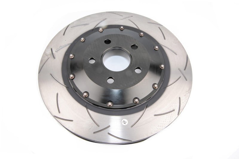 Load image into Gallery viewer, DBA Nissan Skyline (Various) Front Slotted 5000 Series 2 Piece Rotor Assembled w/ Black Hat 5928BLKS