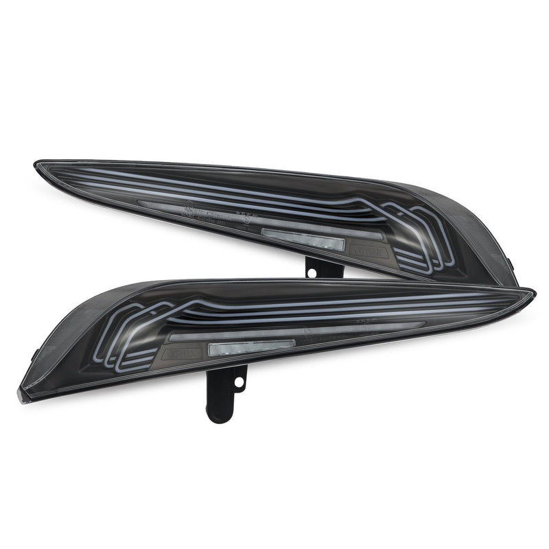 Cargue la imagen en el visor de la galería, AlphaRex 20-26 Toyota Supra LUXX-Series Laser Style LED Tail Lights Black 609010 *Discontinued