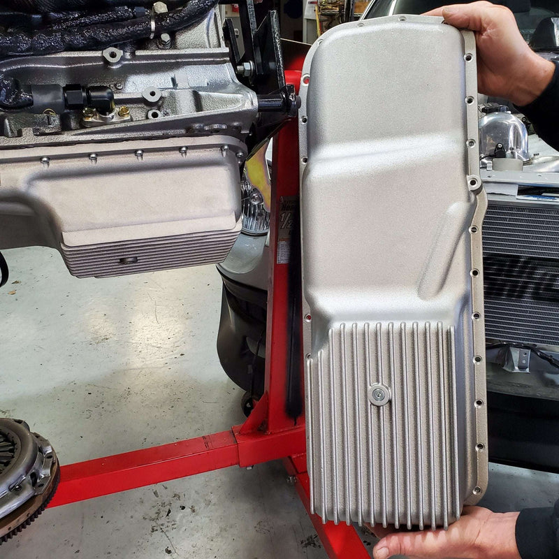 Load image into Gallery viewer, RB20/25/26 JHK cast rear sump conversion oil pan (REAR SUMP)
