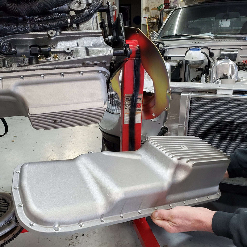 Load image into Gallery viewer, RB20/25/26 JHK cast rear sump conversion oil pan (REAR SUMP)