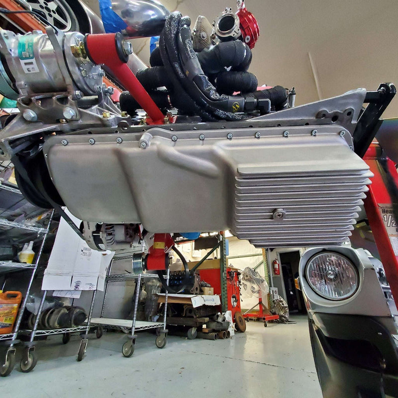 Load image into Gallery viewer, RB20/25/26 JHK cast rear sump conversion oil pan (REAR SUMP)