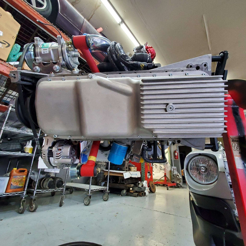 Load image into Gallery viewer, RB20/25/26 JHK cast rear sump conversion oil pan (REAR SUMP)