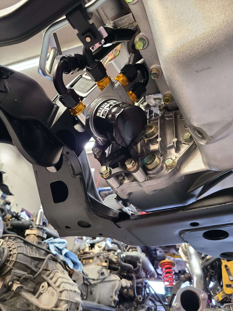 Load image into Gallery viewer, U.P.G Skyline GTR oil filter relocation kit with Greddy oil cooler adapter