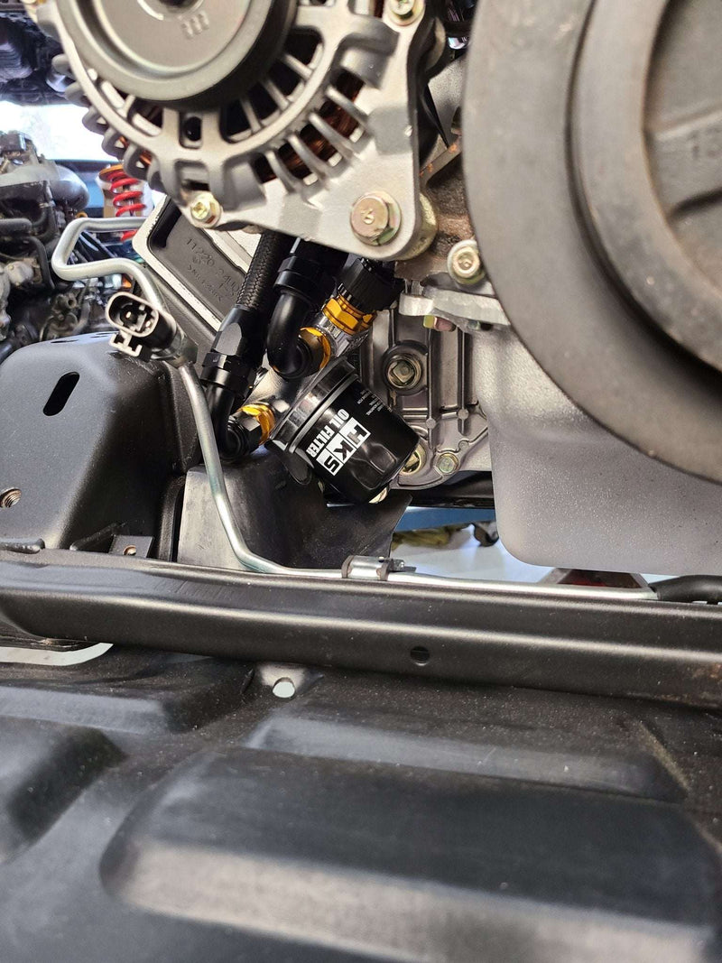 Load image into Gallery viewer, U.P.G Skyline GTR oil filter relocation kit with Greddy oil cooler adapter