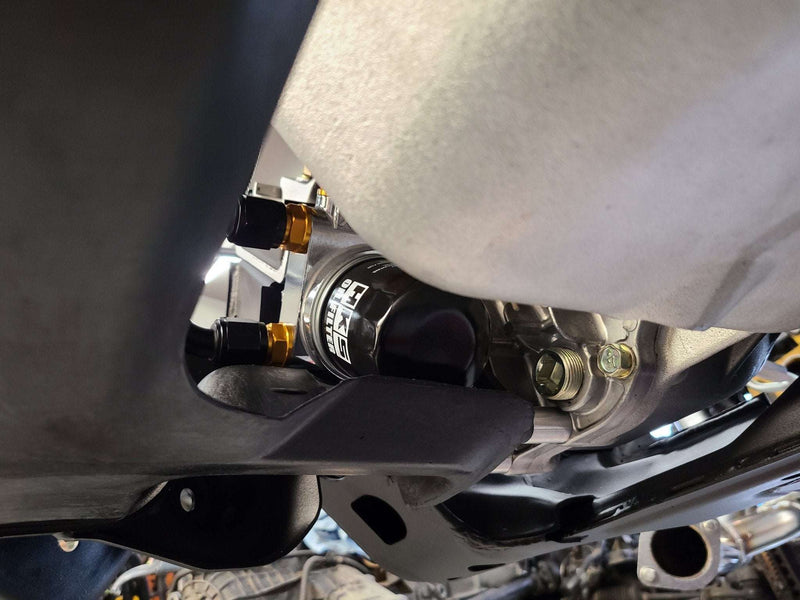 Load image into Gallery viewer, U.P.G Skyline GTR oil filter relocation kit with Greddy oil cooler adapter