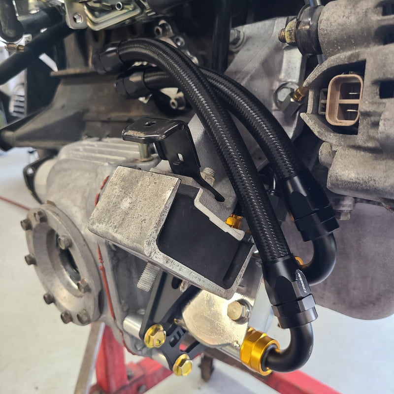 Load image into Gallery viewer, U.P.G Skyline GTR oil filter relocation kit with Greddy oil cooler adapter with Taarks block adapter