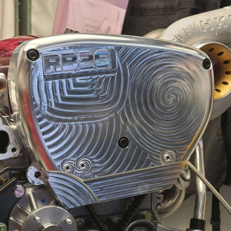 Load image into Gallery viewer, U.P.G. Lightweight billet RB26 front cover (multiple options available)