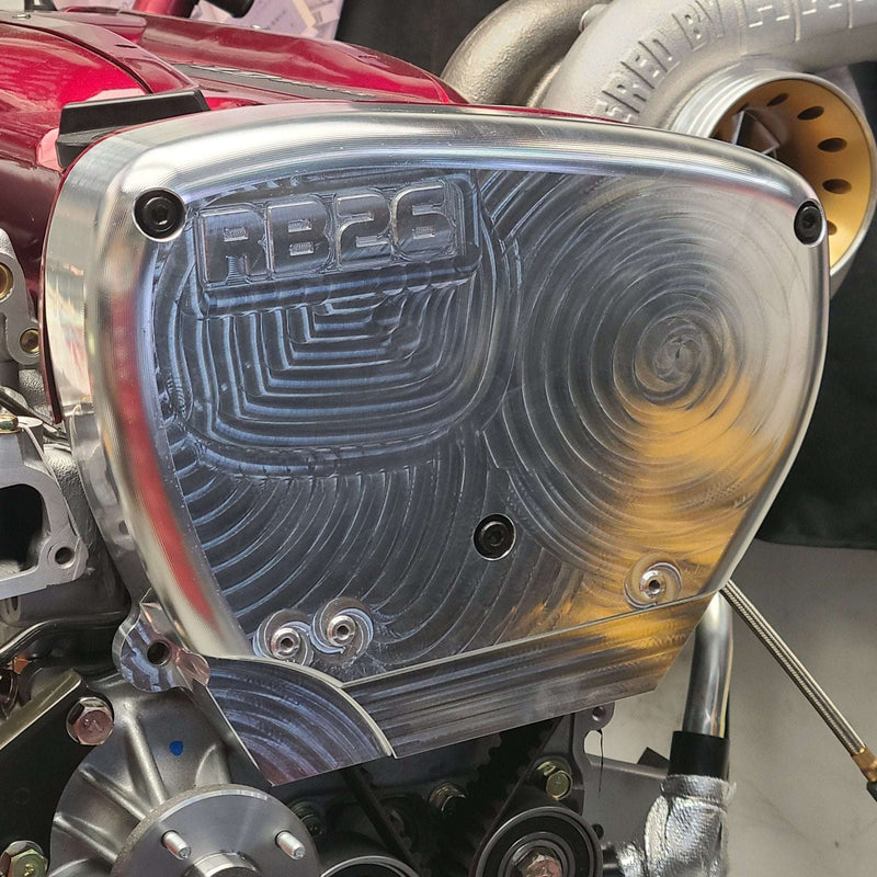 Load image into Gallery viewer, U.P.G. Lightweight billet RB26 front cover (multiple options available)
