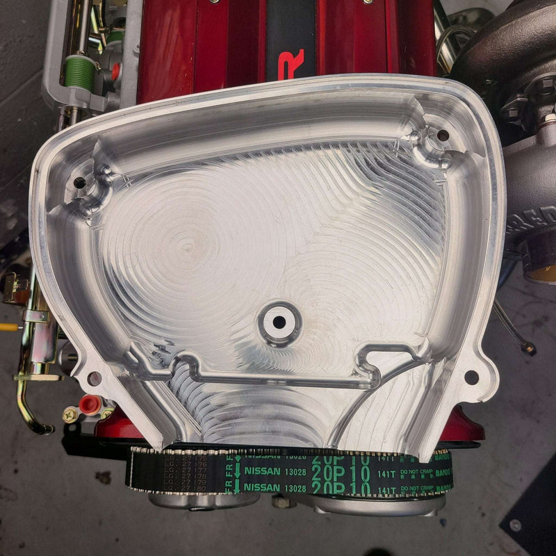 Load image into Gallery viewer, U.P.G. Lightweight billet RB26 front cover (multiple options available)