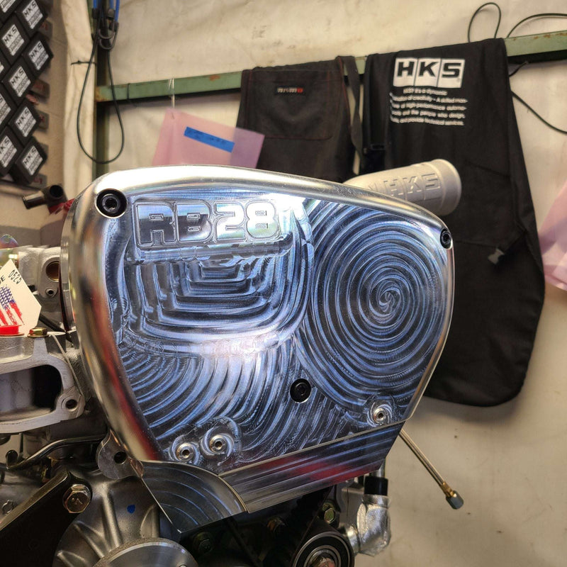 Load image into Gallery viewer, U.P.G. Lightweight billet RB26 front cover (multiple options available)