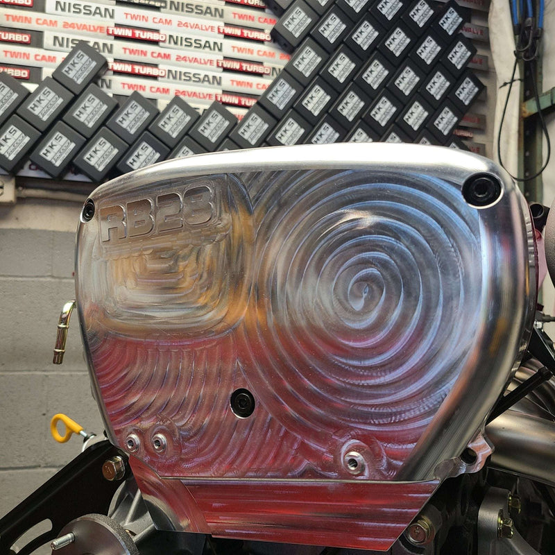 Load image into Gallery viewer, U.P.G. Lightweight billet RB26 front cover (multiple options available)
