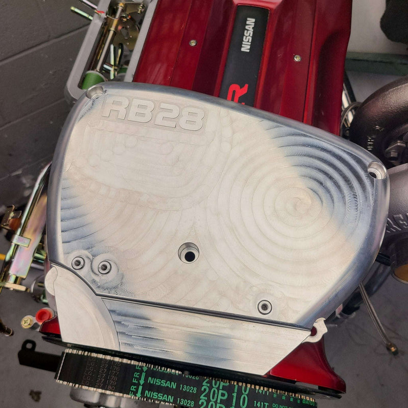 Load image into Gallery viewer, U.P.G. Lightweight billet RB26 front cover (multiple options available)