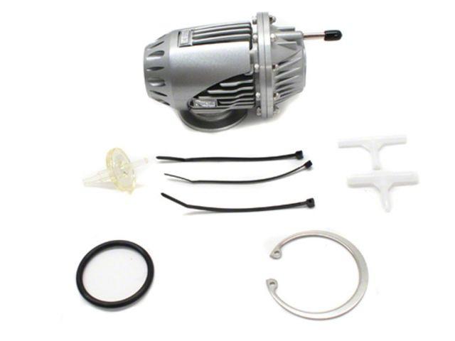Load image into Gallery viewer, Silver HKS SSQV4 universal blow off valve kit with installation hardware, including ties, fittings, and O-ring.