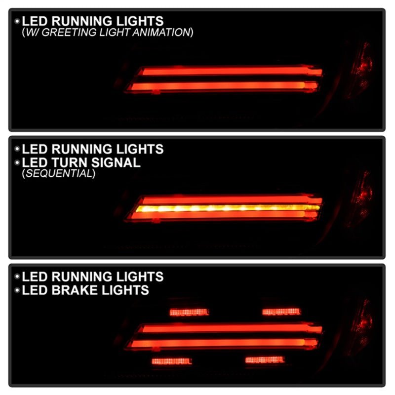 Load image into Gallery viewer, SPYDER Apex 22-24 Toyota GR86/BRZ Full LED Tail Lights - Black (ALT-YD-TGR8622-SEQGR-BK) 5088918