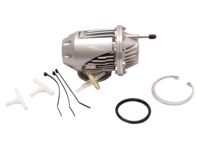 Load image into Gallery viewer, Silver HKS Super Sequential Blow Off Valve universal kit with installation hardware, T-fittings, and O-ring.