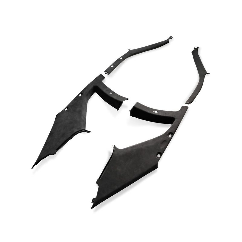 ギャラリービューアに画像をロードする, Black Alcantara interior pillar trim set for Nissan Skyline R34 GTR.