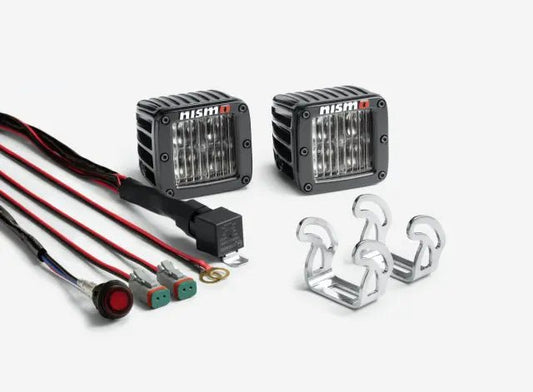 NISMO Off Road 4 Inch Square Driving Lights Titan Xterra Frontier Pathfinder