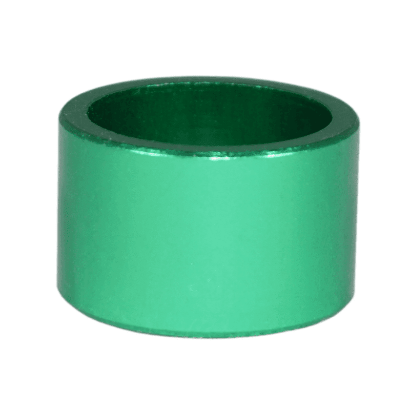 Load image into Gallery viewer, Green ZSPEC plenum fastener spacer for 90-96 Nissan 300ZX (Z32). Smooth, cylindrical metal finish.