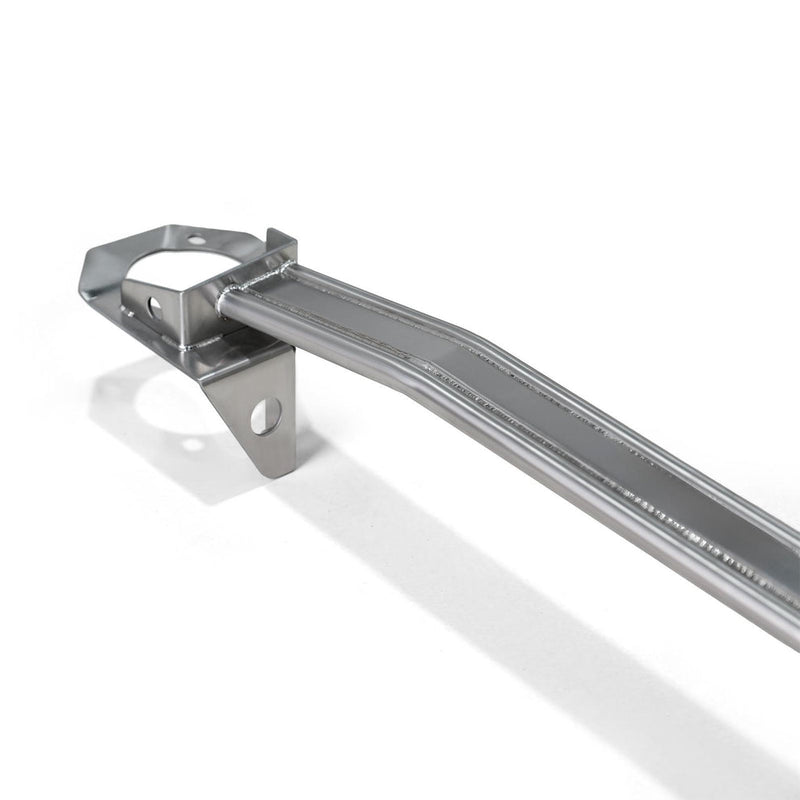 ギャラリービューアに画像をロードする, Silver titanium strut bar with master cylinder stopper for Nissan Skyline GTR BCNR33 and BNR34, brand new.