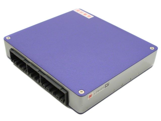 Load image into Gallery viewer, HKS F-Con engine management unit for Nissan 350Z VQ35DE. Features a purple top casing with a grey metal base.