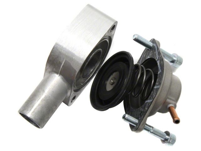 Load image into Gallery viewer, HKS supercharger bypass valve assembly for Nissan 350Z VQ35DE, featuring silver aluminum and black components.