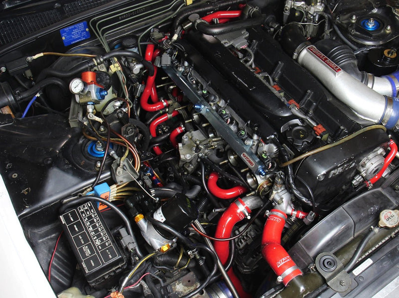 Load image into Gallery viewer, HPS Performance HPS Silicone Radiator + Heater Coolant Hose Kit Nissan 1989-1994 Skyline GTR R32 RB26DETT Twin Turbo, 57-1782