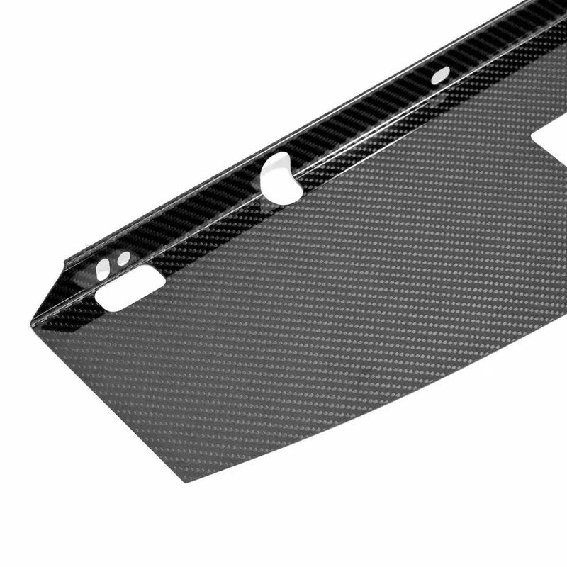 Load image into Gallery viewer, Glossy black dry carbon fiber cooling panel for Nissan Skyline GTR with pre-drilled mounting holes.