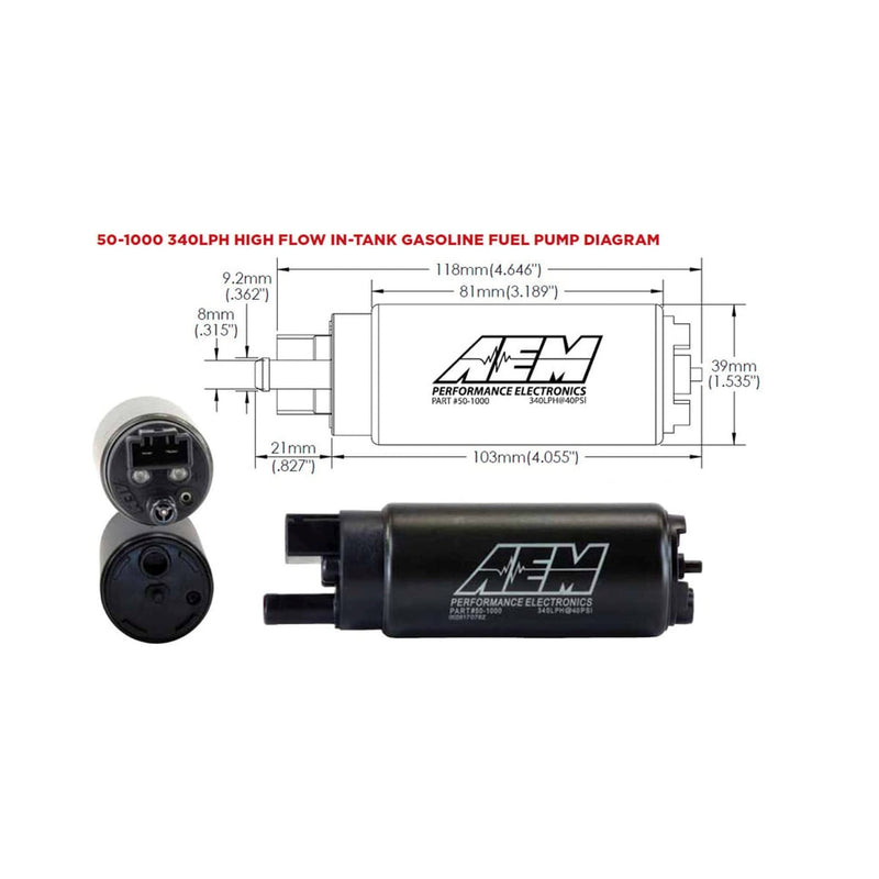 Cargue la imagen en el visor de la galería, AEM 340LPH High Flow In-Tank FUEL PUMP Kit (50-1000)