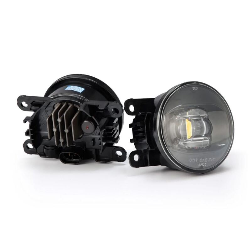 Load image into Gallery viewer, AlphaRex Universal Acura/Ford/Honda/Subaru/Nissan DoubleTap Dual Color LED Proj Fog Lights - Wt/Ambr 210002 *Discontinued