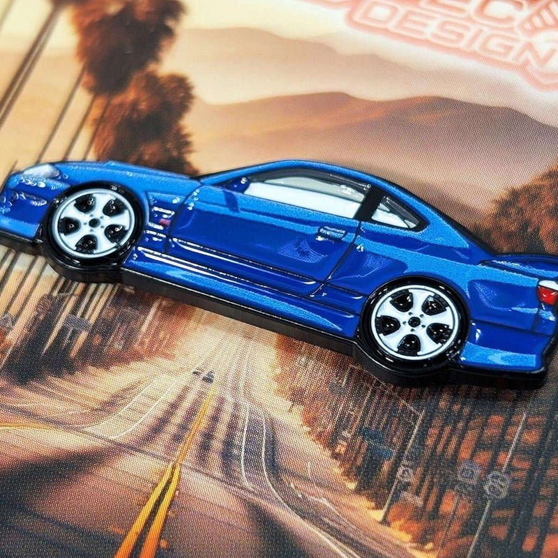 Load image into Gallery viewer, ZSPEC Collector Lapel / Hat Pin - Blue Silvia S15 Cruiser