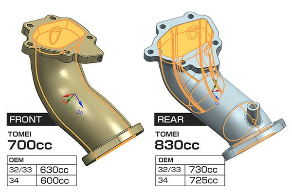 Load image into Gallery viewer, Nissan Skyline GTR Full Turbine Outlet Pipe RB26DETT