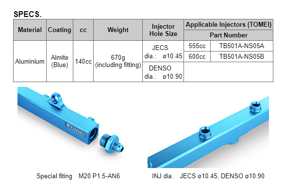 Load image into Gallery viewer, Tomei RB26DETT Fuel Rail