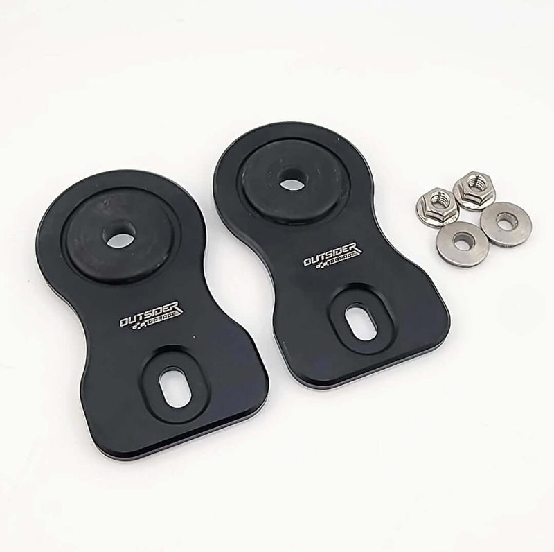 Load image into Gallery viewer, OutsiderGarage Nissan Skyline R-Chassis Top Radiator Mounts (Flat Type) - NizmoPartsPlug
