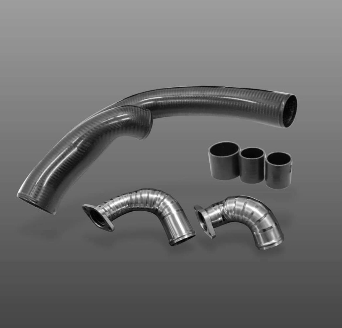 Muse Japan R32 GTR Dry Carbon x Titanium Air Inlet Pipe Set - NizmoPartsPlug