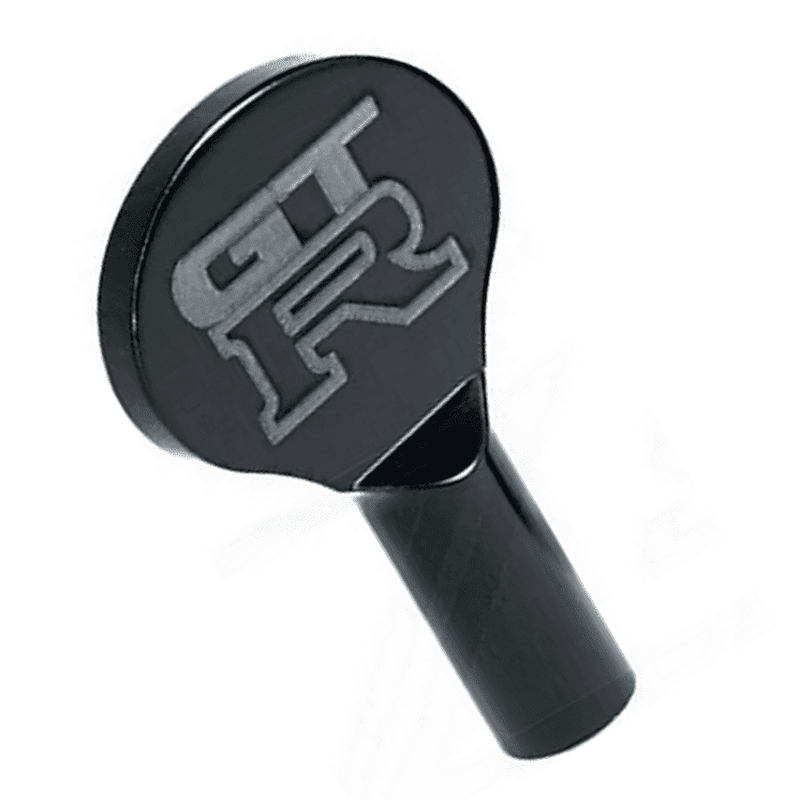 Load image into Gallery viewer, Black billet ZSPEC dipstick handle with GT-R logo for Nissan R35 GT-R.