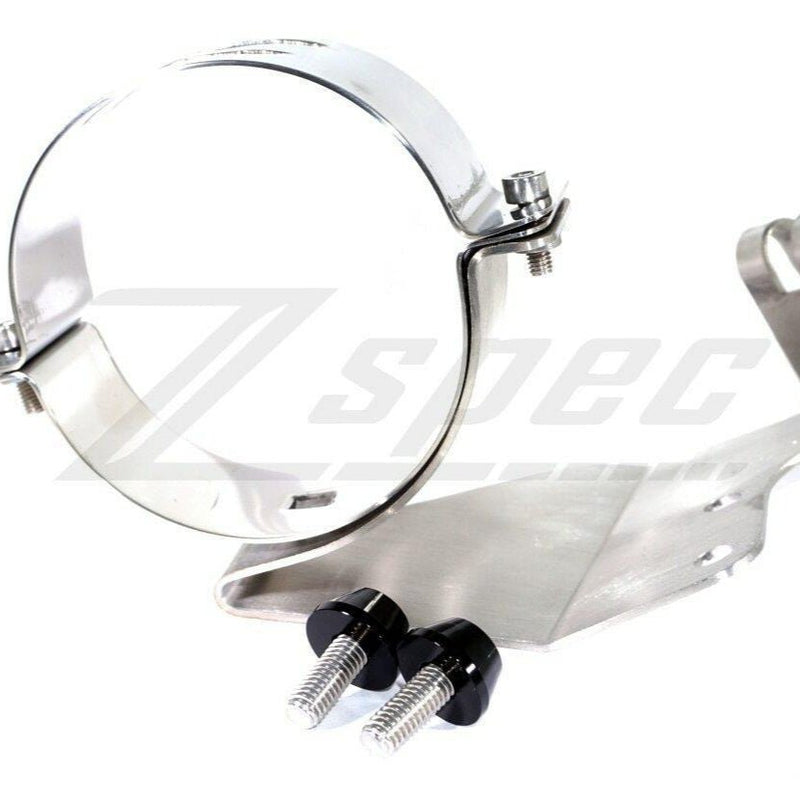 ギャラリービューアに画像をロードする, Polished ZSPEC LHD fuel filter bracket for '90-96 Nissan Z32 300zx with included black hardware.