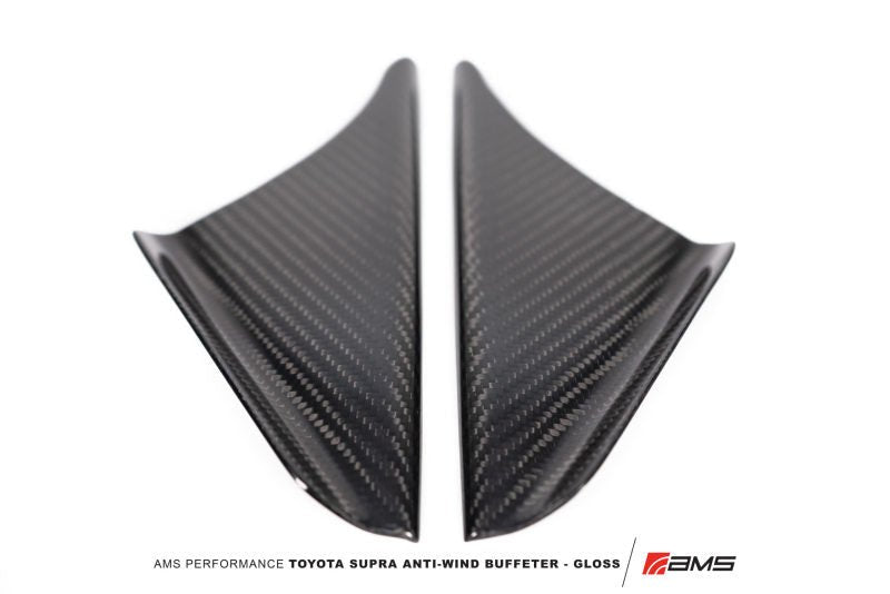 Cargue la imagen en el visor de la galería, AMS Performance 2020+ Toyota GR Supra Anti-Wind Buffeting Kit - Gloss Carbon AMS.38.06.0002-1