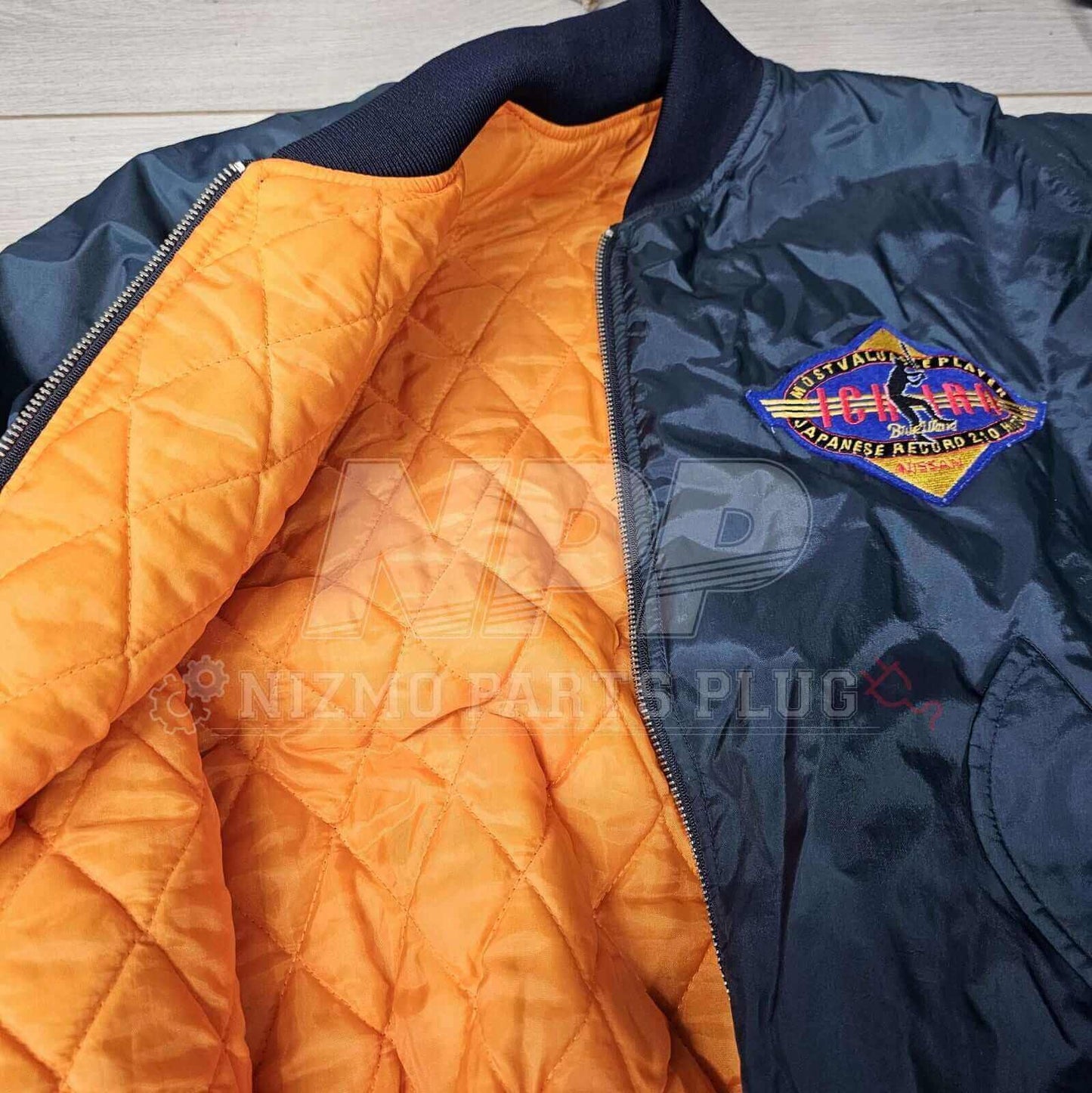 AuthenticWear Japan Nissan Rare Ichiro Baseball MA-1 210 hits Jacket Size-M