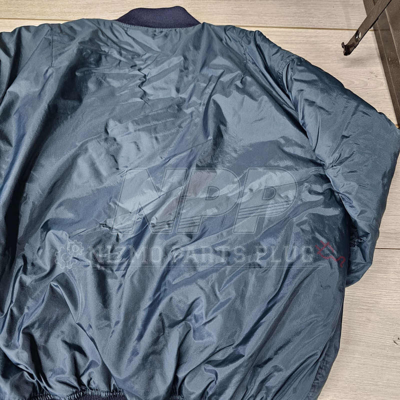 Load image into Gallery viewer, AuthenticWear Japan Nissan Rare Ichiro Baseball MA-1 210 hits Jacket Size-L - NizmoPartsPlug