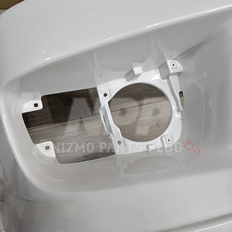 Load image into Gallery viewer, Pre-owned white Nissan S15 Silvia Spec-R Aero front bumper fog light housing.