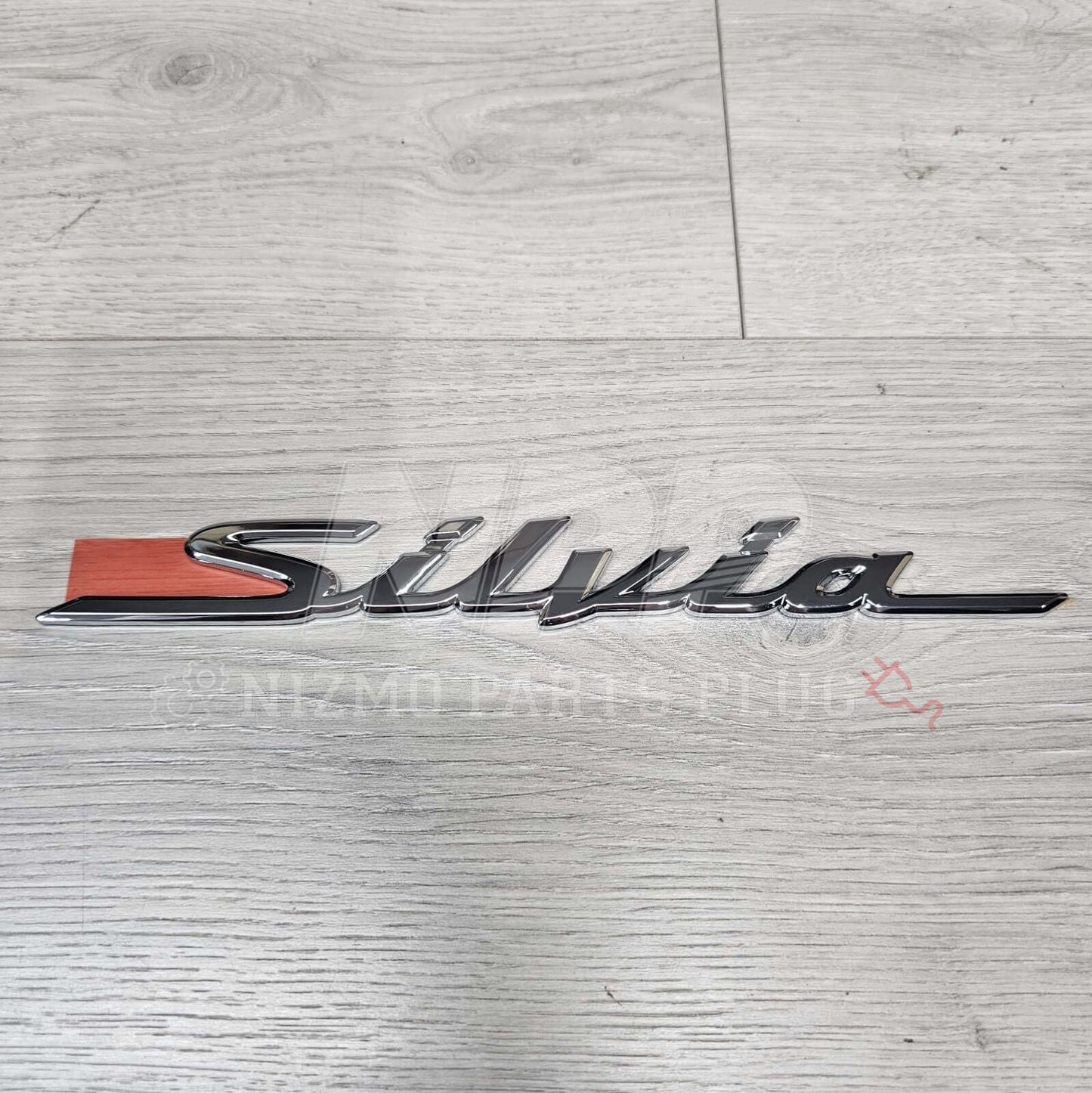 Nissan S15 Silvia Trunk Rear Emblem (Chrome) - NizmoPartsPlug