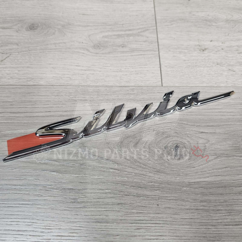 Load image into Gallery viewer, Nissan S15 Silvia Trunk Rear Emblem (Chrome) - NizmoPartsPlug