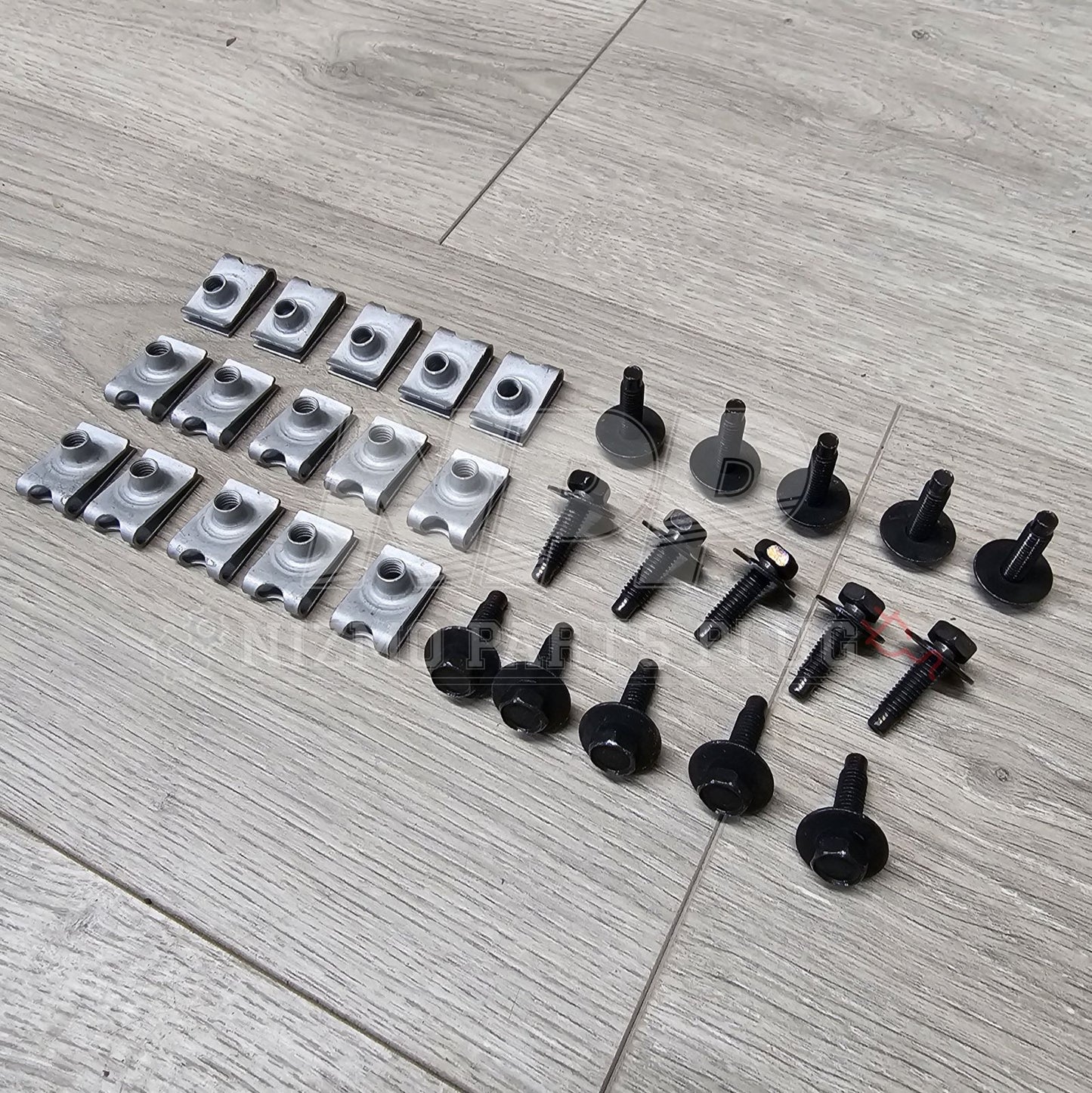 Nissan R34 Skyline GTR Front Air Spoiler Mounting Hardware Set - NizmoPartsPlug